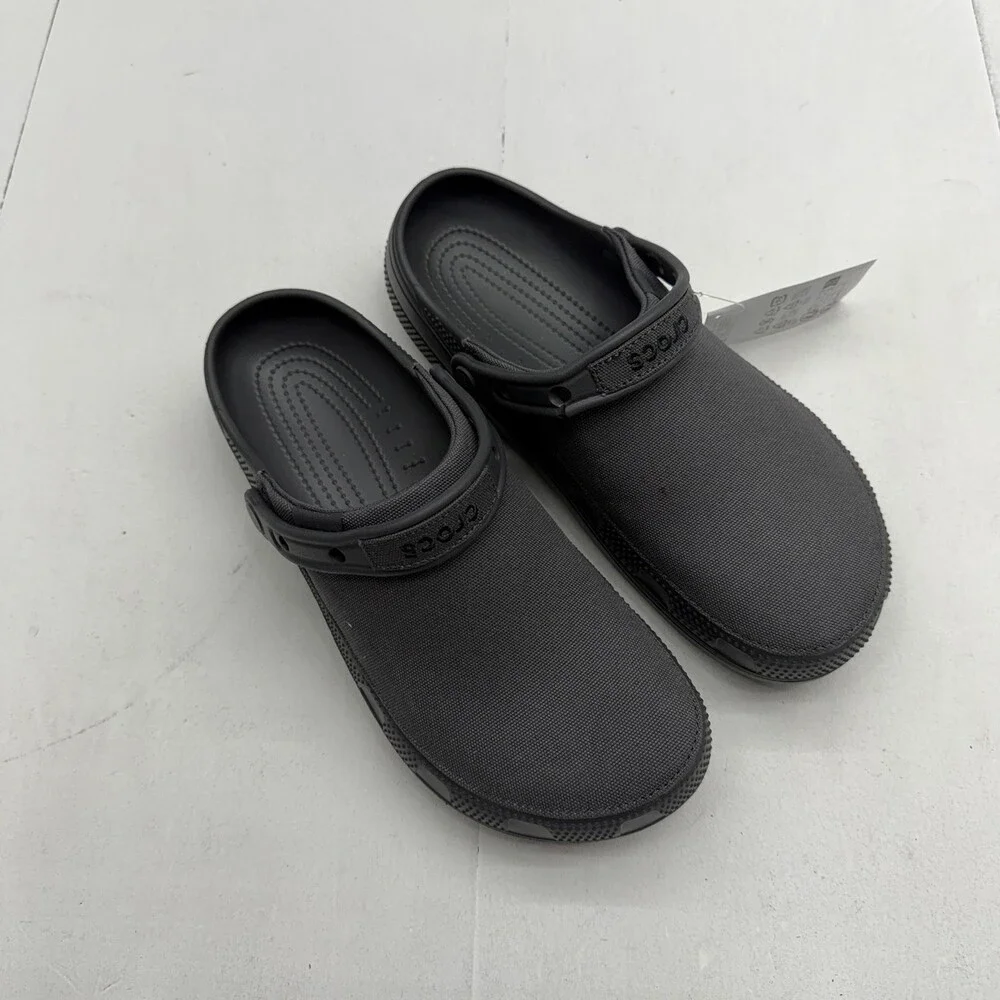 Crocs Classic Crafted Clog Shoes Mens Size 11 Gray Slip On Comfort Sandals